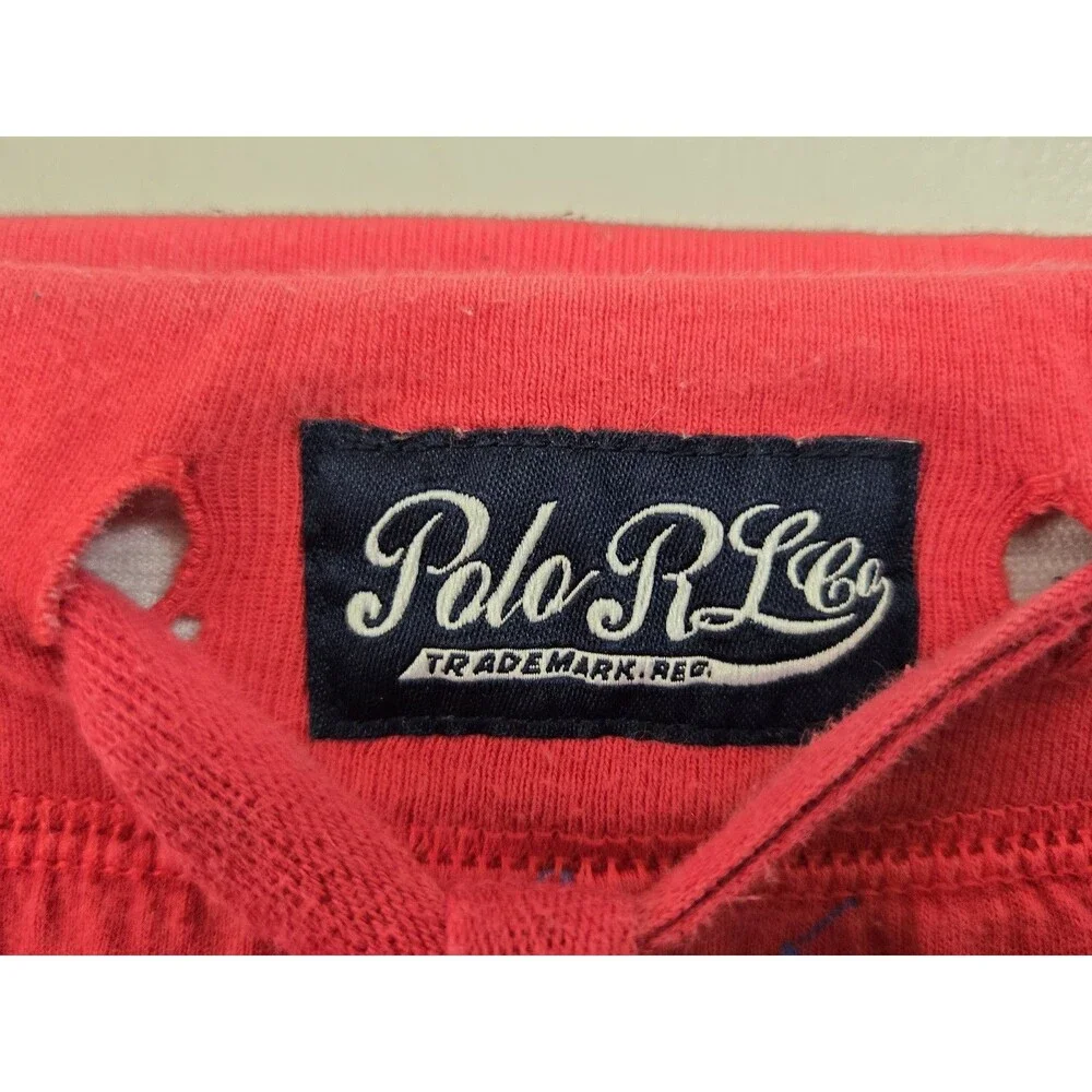 Polo Ralph Lauren Pants Mens L Polo Pony Pajama Red Lounge Sleepwear AOP